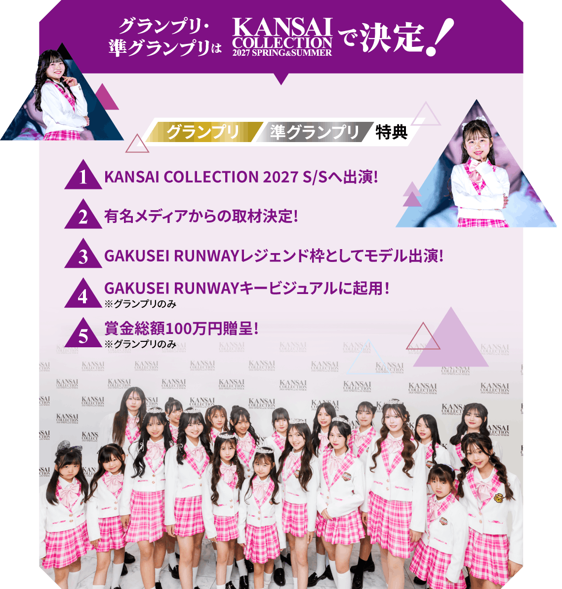 グランプリ・準グランプリはKANSAI COLLECTION 2027 SPRING & SUMMERで決定!