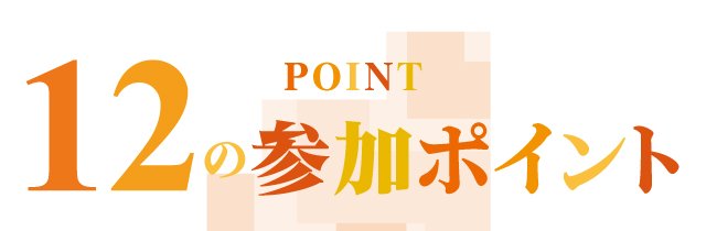 POINT 12の参加ポイント
